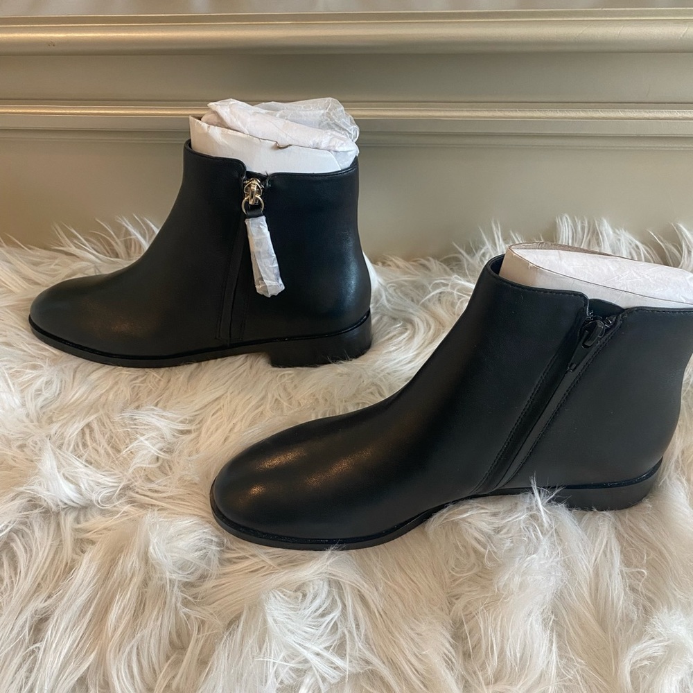 Kate Spade Bacall black leather booties - Picture 2 of 9